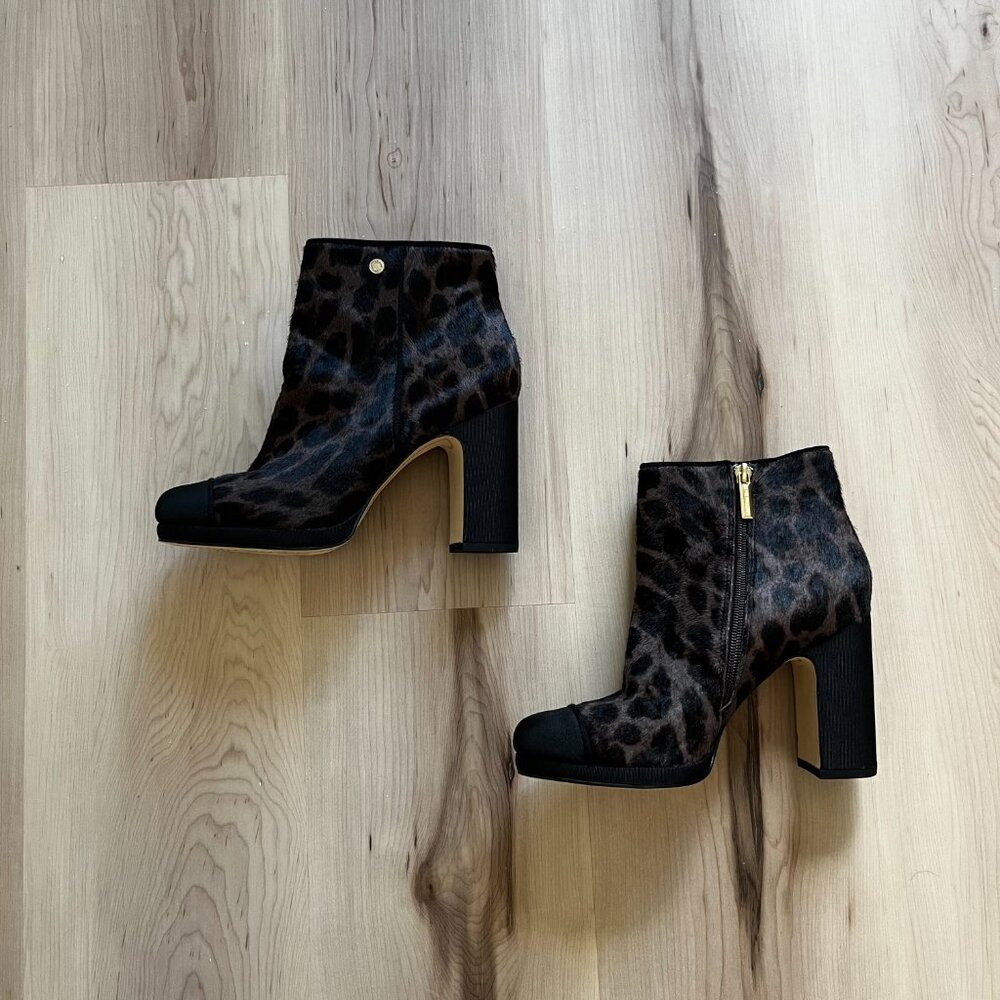 Karl Lagerfeld Animal Print Booties Size 08